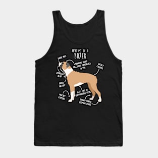 Boxer Dog Fawn Anatomy Tank Top